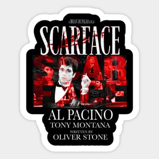 SCARFACE-Tony Montana-Art Sticker